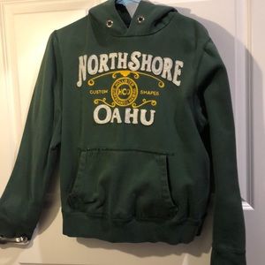 Green Hollister Oahu Hawaii Hoodie